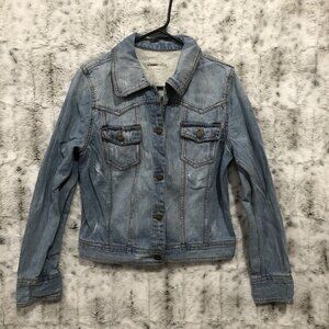 Mossimo Supply Company Women's Denim Jean Jacket Coat Size Medium